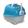 Caixa de Areia para Gatos Fechada WC CAT Azul Claro - Azul claro - 3
