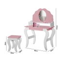 Ver imagem 4 de Cama, Penteadeira e Banqueta Minnie - Rosa
