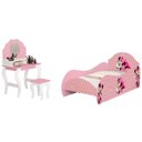 Ver imagem 2 de Cama, Penteadeira e Banqueta Minnie - Rosa