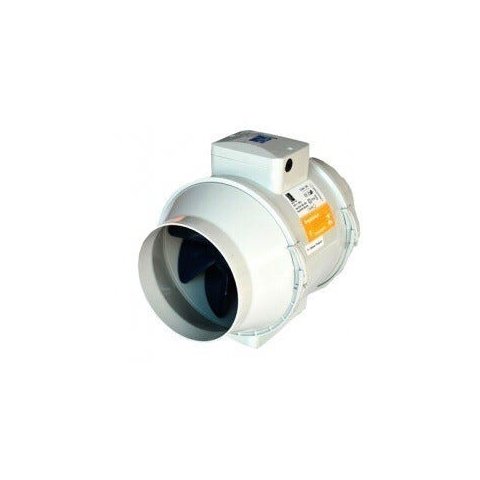 Kit Exaustor Turbo-125 + Grelha Int/ext. + 5m Duto Flex.