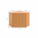 Ver imagem 5 de Cozinha Modulada 8 Peças 19 Portas e 2 Gavetas Karine Ii Marrom/Angelin/Nude