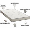 Ver imagem 2 de Colchão Solteiro 78x188x12 Espuma D23 Liso Light Branco Cinza - Ortobom
