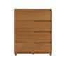 Cômoda Quarto 80cm X 104cm com 4 Gavetas Usinadas 100% Mdf Cor:nature - 2