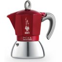 Ver imagem 2 de Cafeteira de Indução Bialetti Prata Vermelha Moka Italiana 6 Xicara