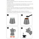 Ver imagem 4 de Cafeteira de Indução Bialetti Prata Vermelha Moka Italiana 6 Xicara