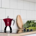 Ver imagem 3 de Cafeteira de Indução Bialetti Prata Vermelha Moka Italiana 6 Xicara