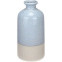 Ver imagem 1 de Vaso Garrafa Decorativo de Cerâmica Cinza 20x10x10cm Enfeite Sala Mesa Estante