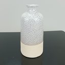 Ver mais imagens de Vaso Garrafa Decorativo de Cerâmica Cinza 20x10x10cm Enfeite Sala Mesa Estante
