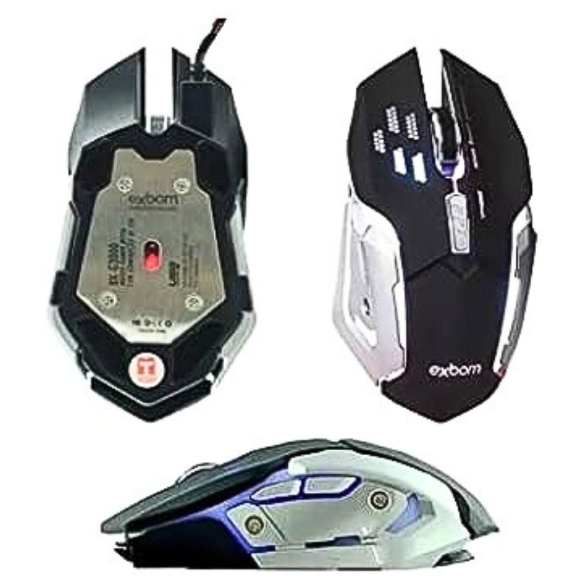 Kit Gamer Teclado e Mouse com Iluminação de Led e Acabamento em Metal | Bk-g3000 - 3