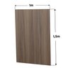 Mesa de Reunião para Escritório com Painel 2mx1m Tampo 30mm Nogal Netmobil - 3