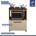 Ver imagem 6 de Cozinha Completa Paraty 4 Portas Mais Funcional Kaiki Móveis