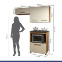 Ver imagem 4 de Cozinha Completa Paraty 4 Portas Mais Funcional Kaiki Móveis