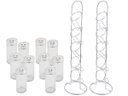 Ver imagem 1 de Kit Porta Condimento com Suporte Vertical e 10 Potes de Vidro
