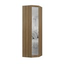 Ver imagem 1 de Guarda Roupa de Canto Diagonal Modulado 1 Porta com Espelho 70cm Veneza Luciane Móveis