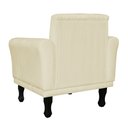 Ver imagem 3 de Poltrona Decorativa Classic Capitonê Suede Diversas Cores - DS Estofados - Marfim