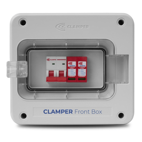 Clamper Front Box 275v 20ka 2p 20a Ip65 Cp 025475
