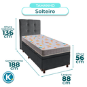 Ver imagem 3 de Kit Cabeceira + Cama Box Bau + Colchão Solteiro D20 D20 Inducol