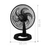 Ventilador Mesa Lorena Preto Oscilante 220v - 2