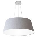 Ver imagem 1 de Lustre Pendente Cone Md-4002 Cúpula em Tecido 21/60x50cm Rustico Cinza - Bivolt