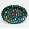 Bandeja Funda Natal Decorada Papai Noel Oval para Servir - 44cm:verde - 1