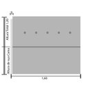 Ver imagem 2 de Cabeceira Cama Queen Sevilha Provençal Diamond Linho Bege 120 Rbl