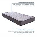 Ver imagem 5 de Colchão de Solteiro 88x188x12cm D28 Cosmos Colchoarte Cinza