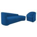 Ver imagem 2 de Kit Sofá Curvo França 220cm Ld. e Poltrona Luiza Max Conforto, Elegância e Design Moderno Linho