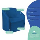 Ver imagem 6 de Kit Sofá Curvo França 220cm Ld. e Poltrona Luiza Max Conforto, Elegância e Design Moderno Linho
