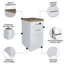 Ver imagem 6 de Conjunto Escritório Home Office 4 Peças Sharp A06 Olmo-branco - Mpozenato