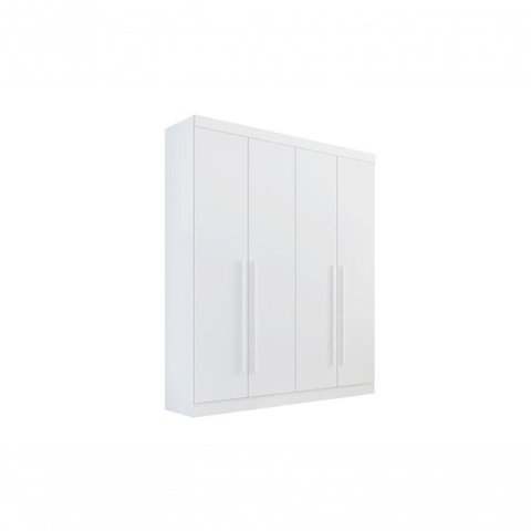 Guarda-roupa da Vinci Plus 4 Portas 3 Gavetas com Pés - D' Doro Branco