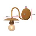 Ver imagem 2 de Arandela de Parede Colonial Retrô Oriental - Soquete E-27 - Abf Luminárias:dourado