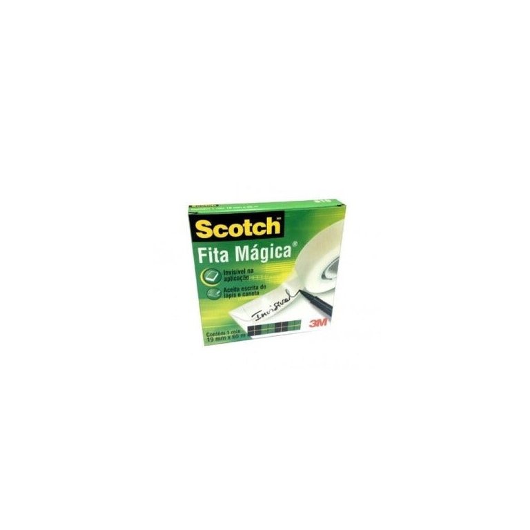 Fita Adesiva Mágica 3M Scotch® 810 19mmX65m