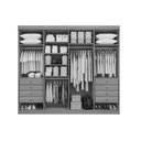 Ver imagem 2 de Guarda Roupa Grande 8 Portas 8 Gavetas - Daymont-branco - Móveis D'doro