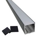 Ver imagem 1 de Perfil de Led Sobrepor Largo Preto 1 Metro