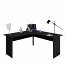 Ver imagem 3 de Mesa Angular New City Pé Painel 160 cm Preto Gebb Work