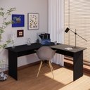 Ver imagem 1 de Mesa Angular New City Pé Painel 160 cm Preto Gebb Work