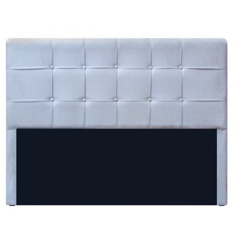 Cabeceira Senna 120 cm Suede Branco