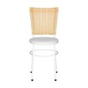 Ver imagem 5 de 2 Cadeiras para Mesa Branca Hawai Palha Cor:branco