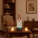 Ver imagem 2 de Imagem de Nossa Senhora de Fátima Infantil de Borracha Inquebrável - 16 cm