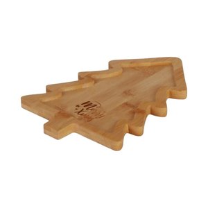 Petisqueira de Bambu Natalina em Formato de Árvore de Natal