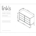 Ver imagem 4 de Cômoda 6 Gavetas Madeira Maciça de Pinus Square Inter Link