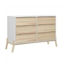 Ver imagem 3 de Cômoda 6 Gavetas Madeira Maciça de Pinus Square Inter Link