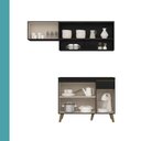 Ver mais imagens de Armário de Cozinha Compacta Atlanta Kitch carraro Preto Touch