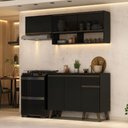 Ver imagem 1 de Armário de Cozinha Compacta Atlanta Kitch carraro Preto Touch