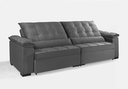 Ver imagem 4 de Sofá Retrátil e Reclinável Renew 2.30m Estilo Estofados - França Velusoft Cor "cinza"