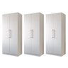Kit 03 Armário Multiuso Grande 100% em Mdf Rimo Branco - 1