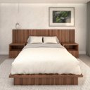 Ver imagem 5 de Cabeceira Personalizada para Cama Queen Ripada 100% Mdf:nogueira Cadiz