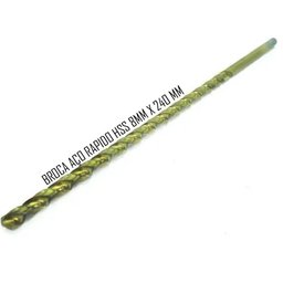 Broca Aço Rápido Hss para Metais Extra Longa 8mm X 240mm - 1