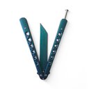 Ver imagem 3 de Canivete Butterfly Profissional Corte Aço Inox Bsl-6 Fade Roxo Verde para Tricks