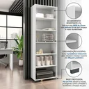 Ver imagem 4 de Estante de Livros 5 Prateleiras Office 188CMX60,5cm Branco Tx
